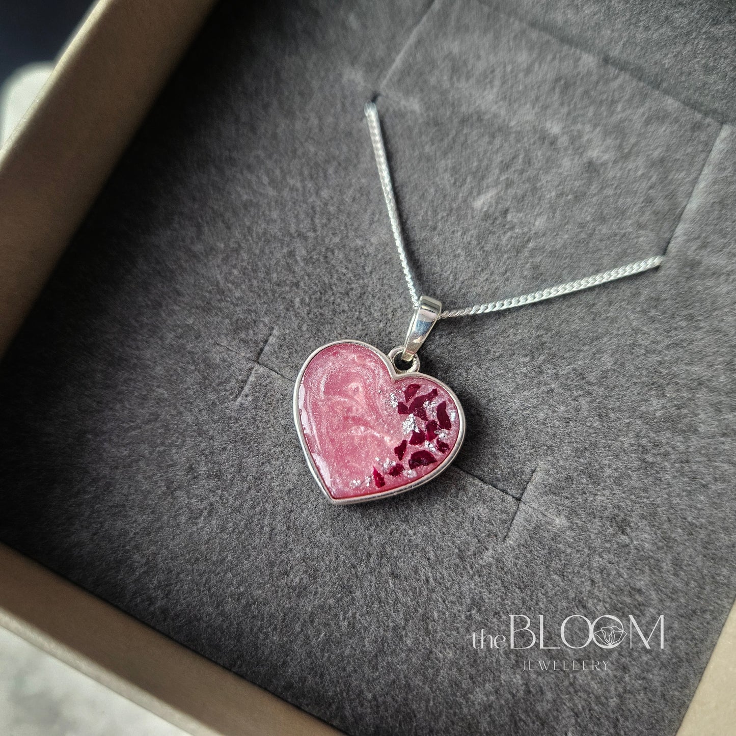 heart necklace for ashes