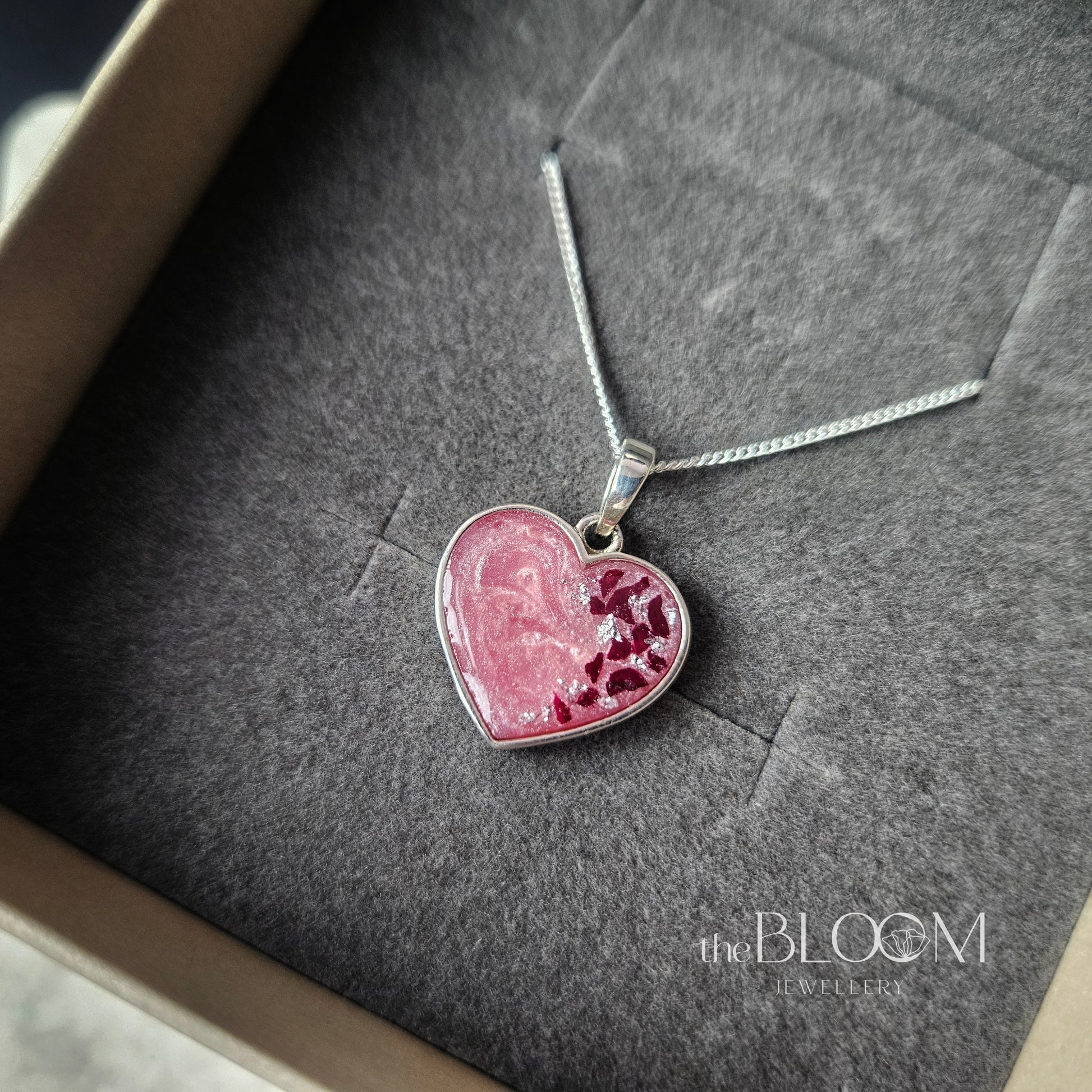 heart necklace for ashes