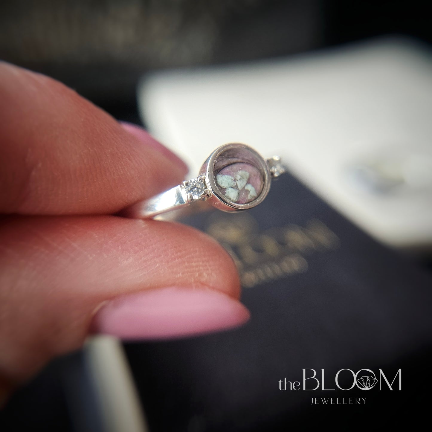 keepsake ring with hair