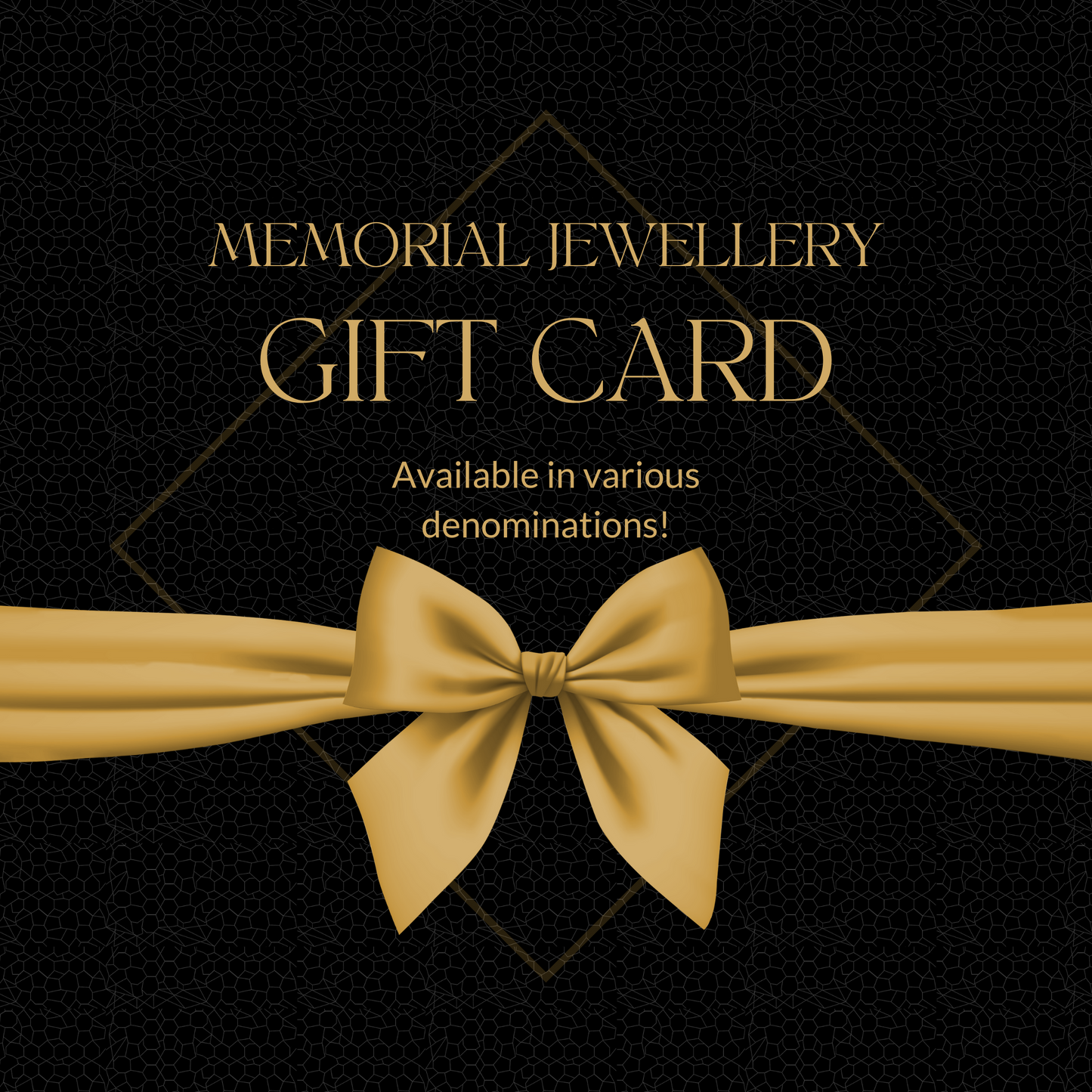 Memorial Jewellery Gift Card