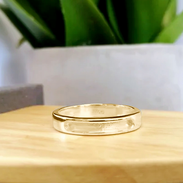 gold channel ring for ashes
