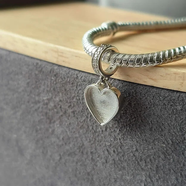 heart dangle memorial charm