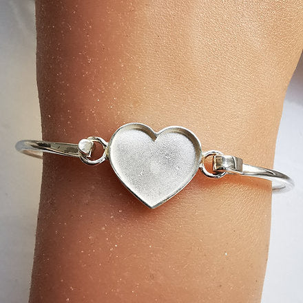 heart keepsake bangle