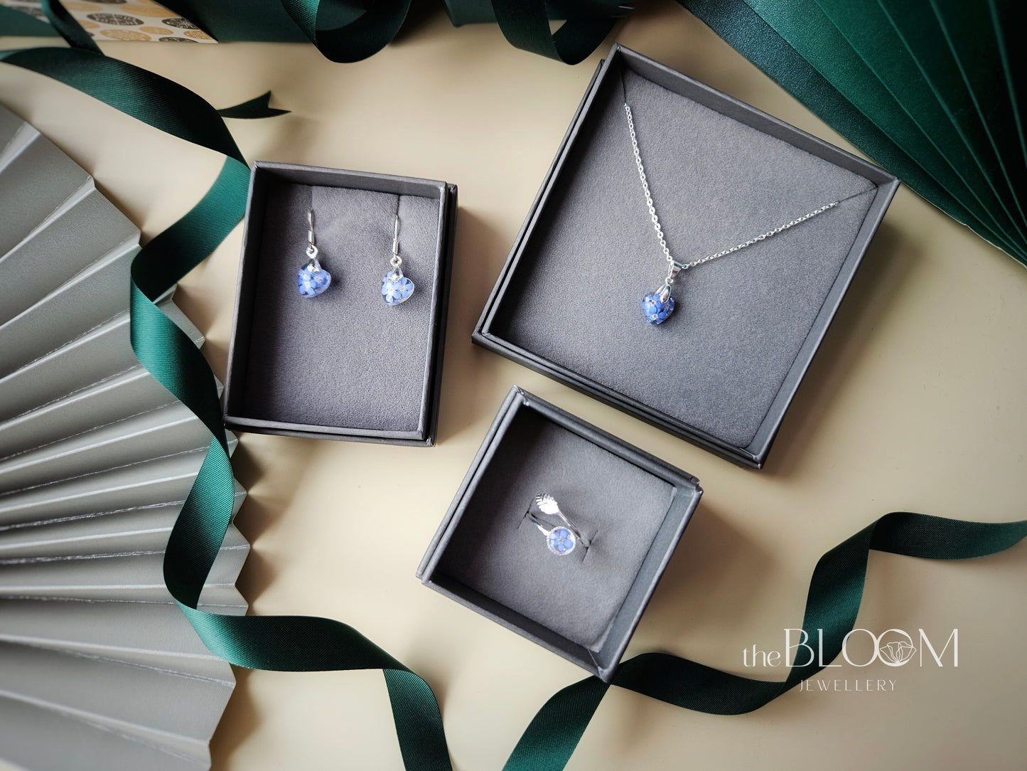 forget me not jewellery set