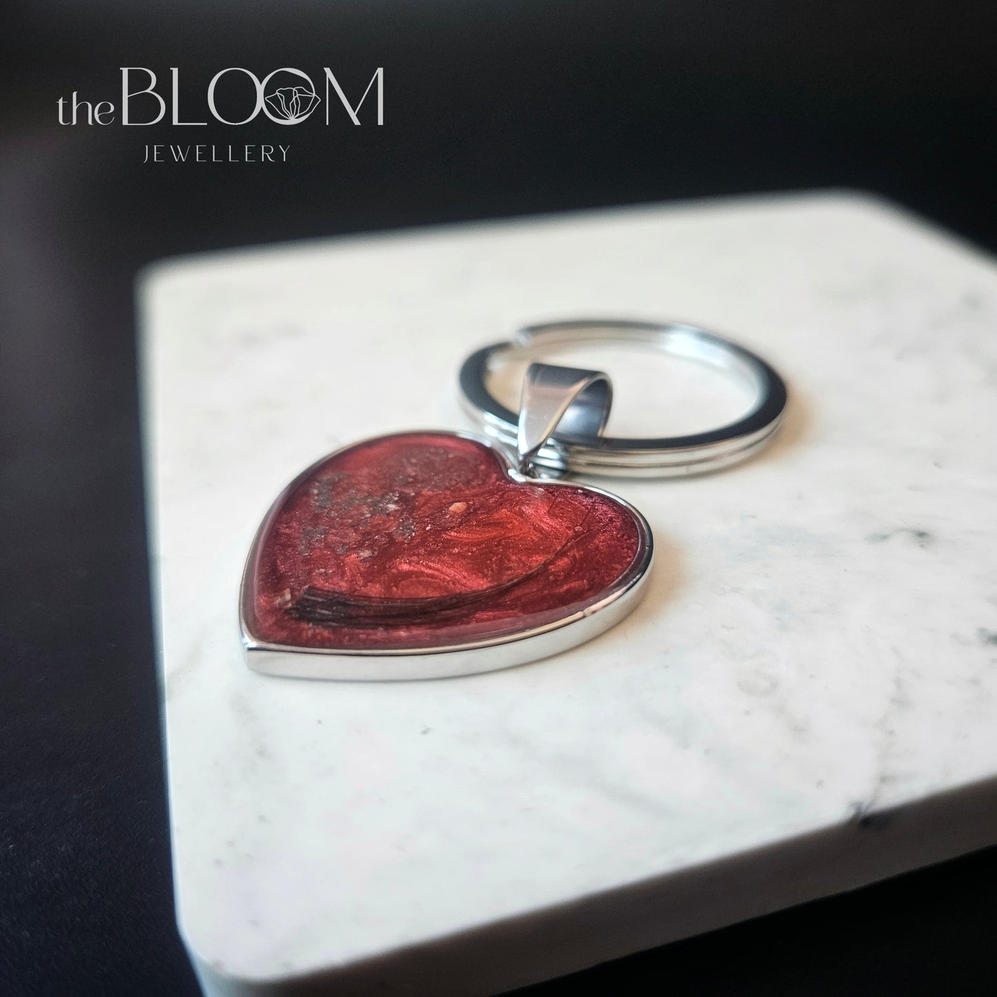 keepsake heart keyring