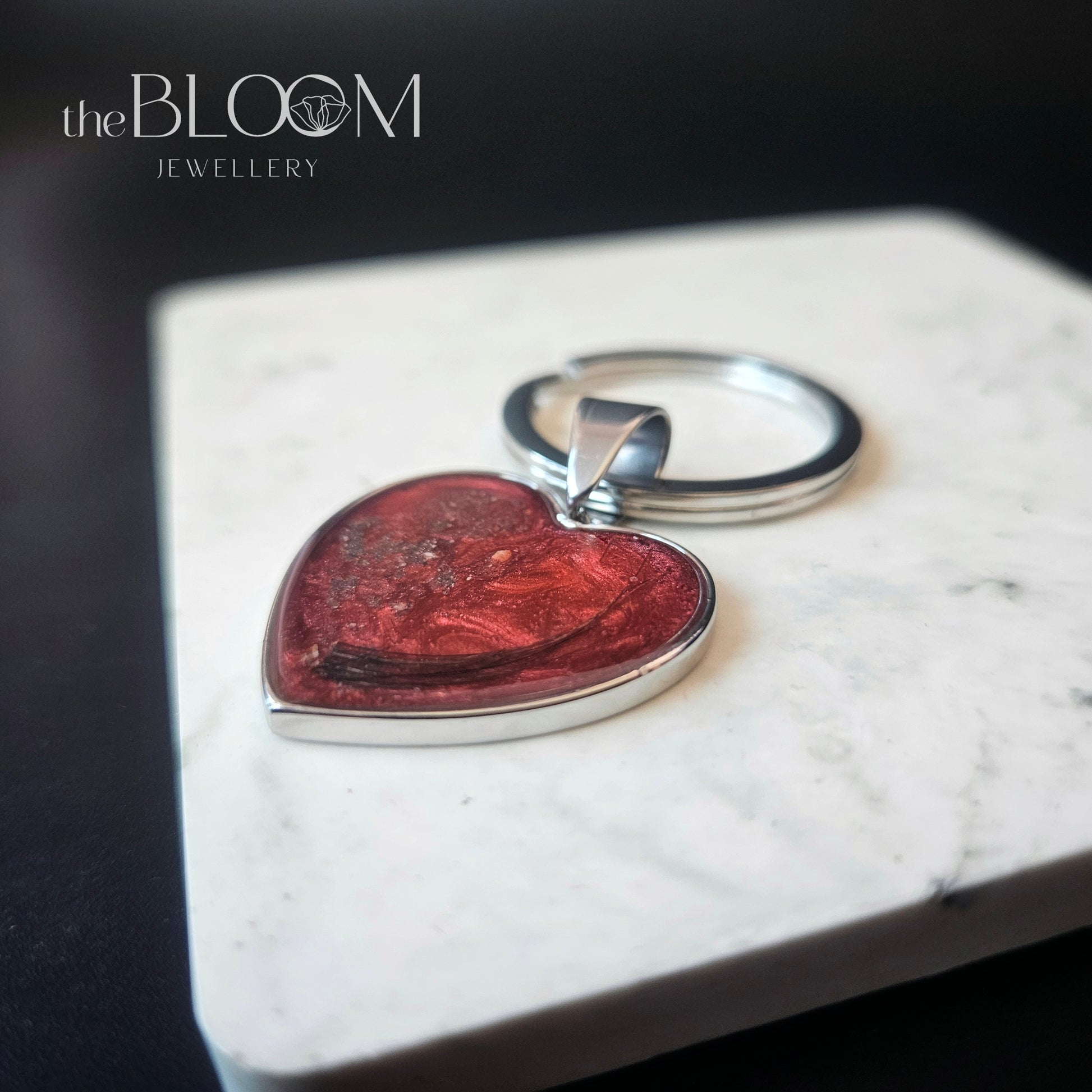 keepsake heart keyring