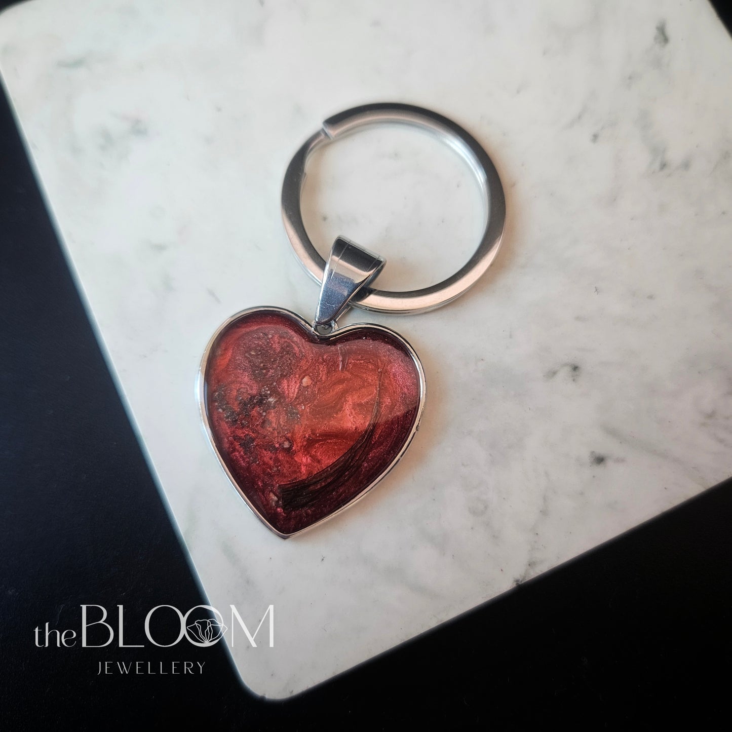 keepsake heart keyring