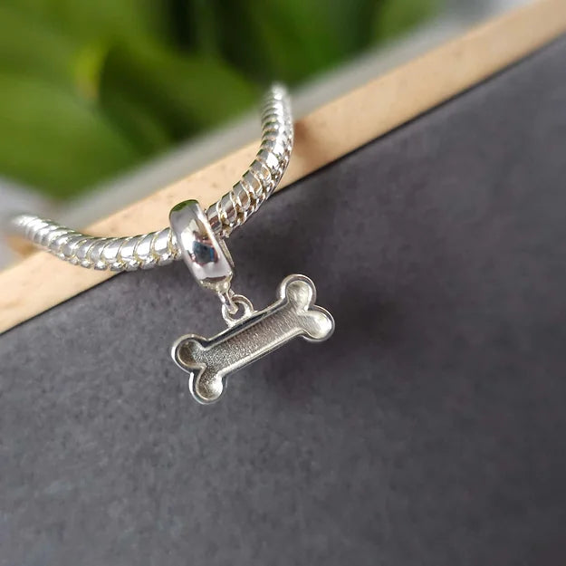 Dog Bone Dangle Charm Tribute for Pet Lovers – The Bloom Jewellery