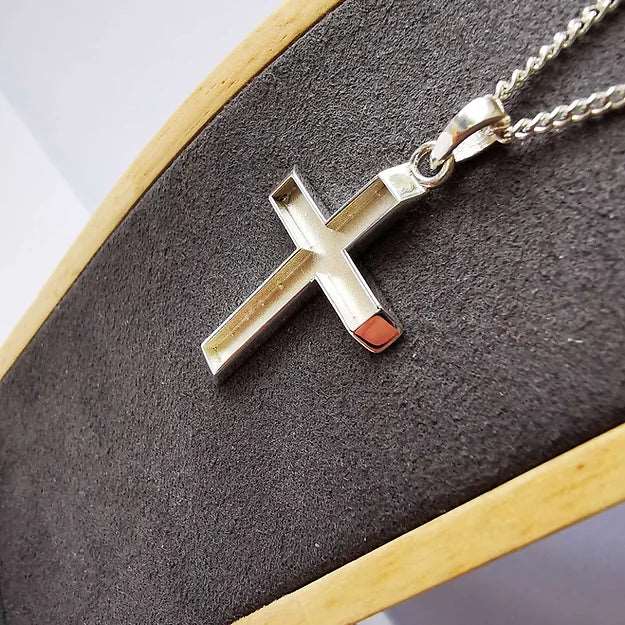 memorial cross pendant