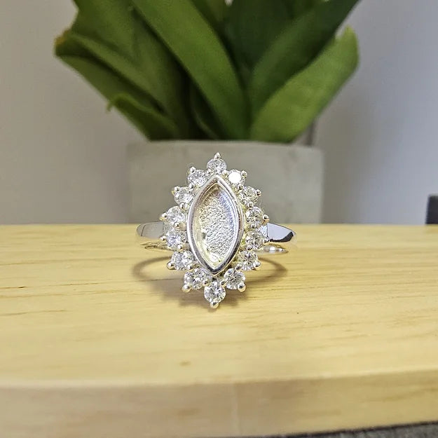 memorial silver ring