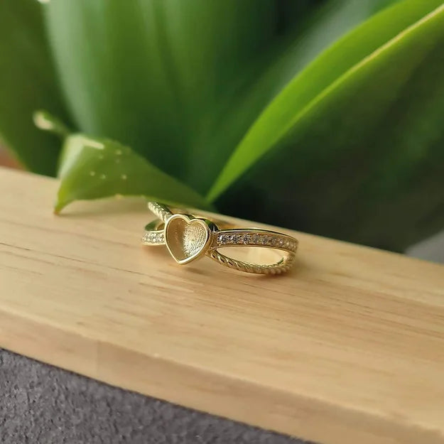 memorial ring for pet fur