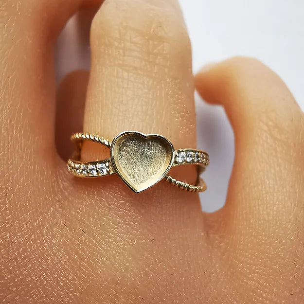 memorial ring for pet fur