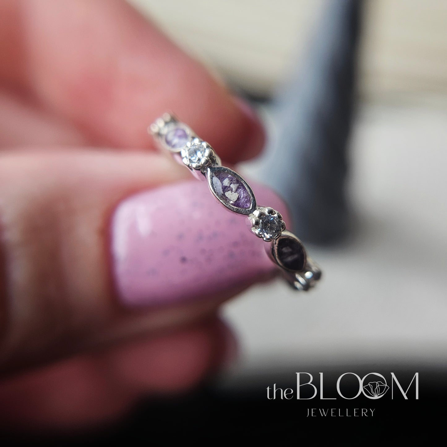 modern keepsake ring