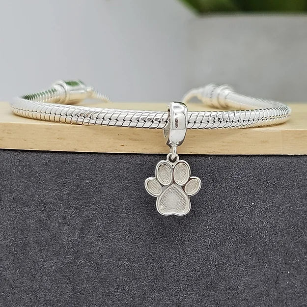 pawprint dangle charm