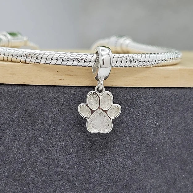 pawprint dangle charm