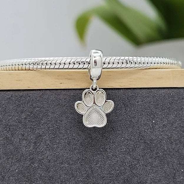 pawprint dangle charm