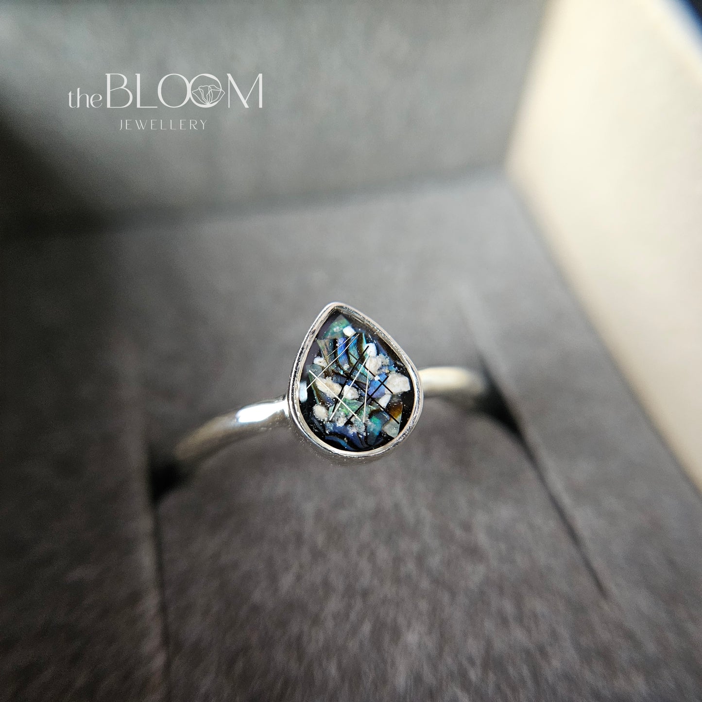 ring with ashes and fur