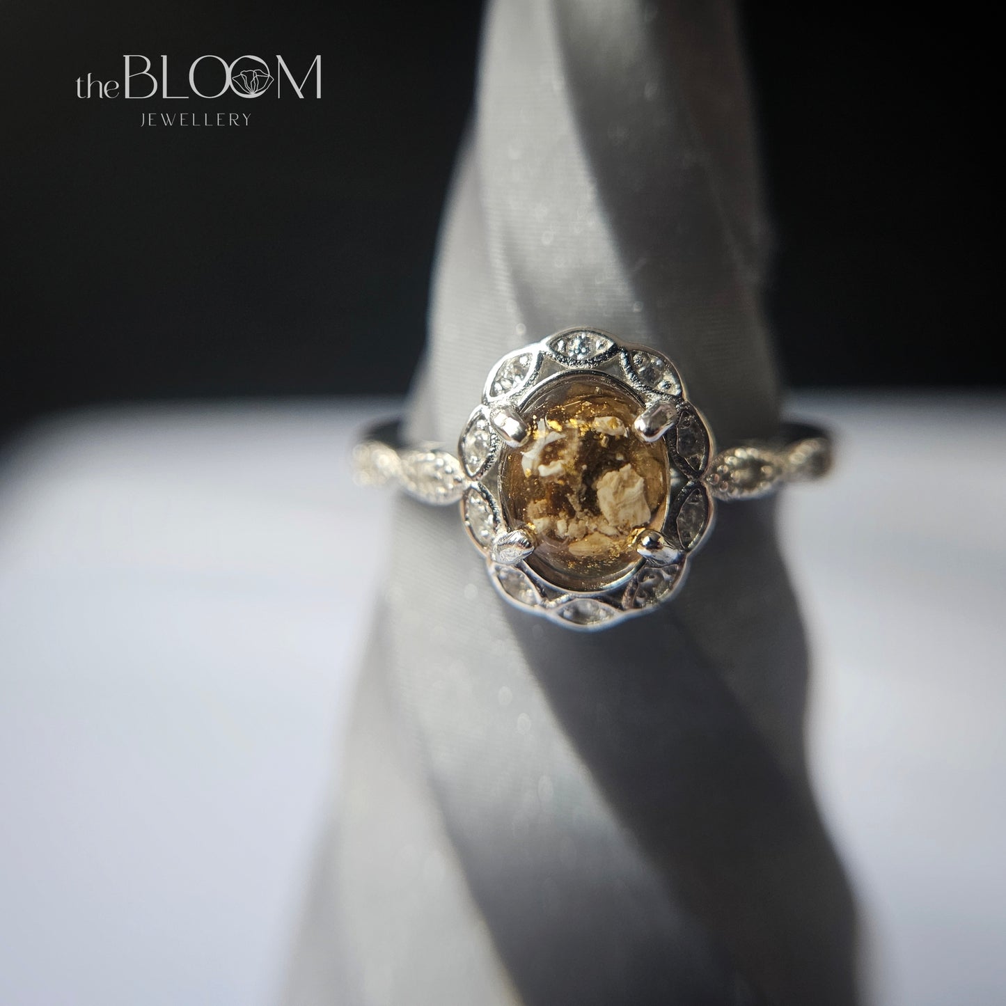 ring with human ashes
