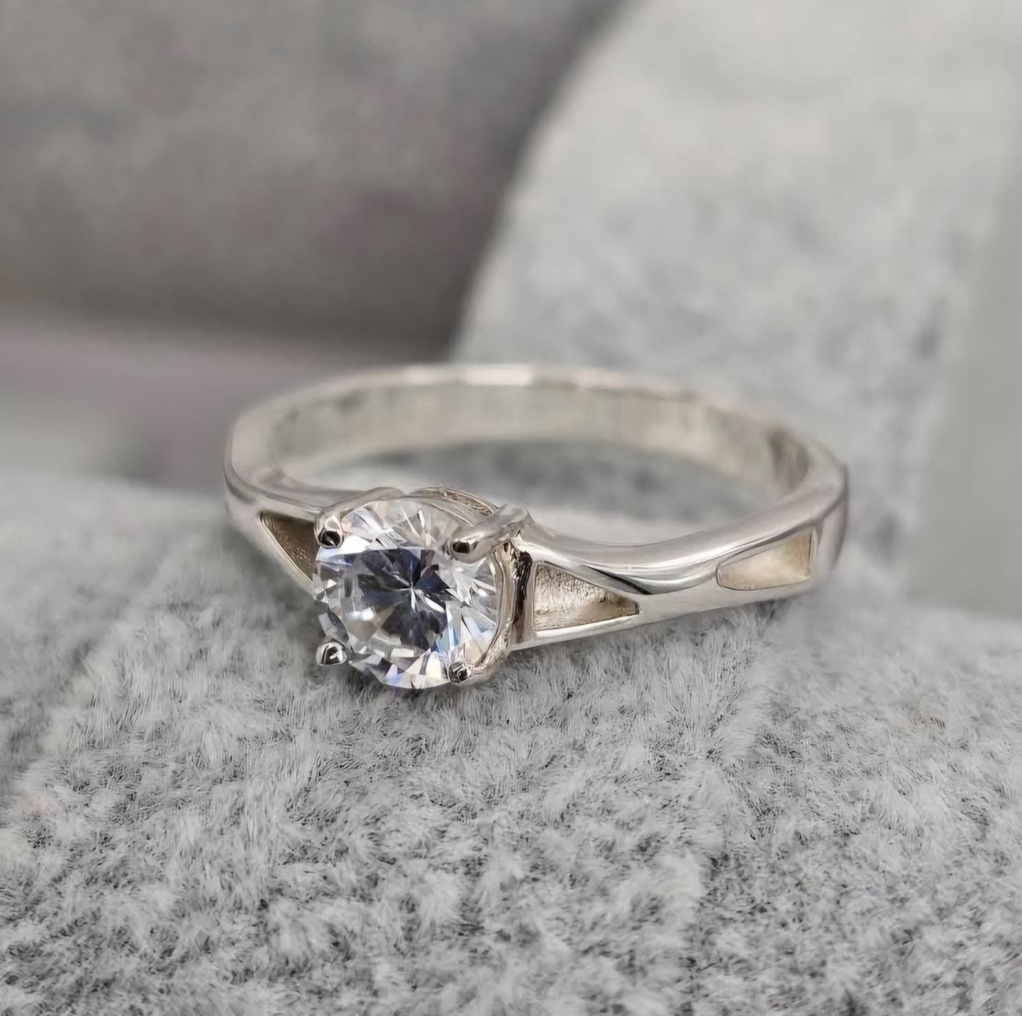 Keepsake Channel Solitaire Ring