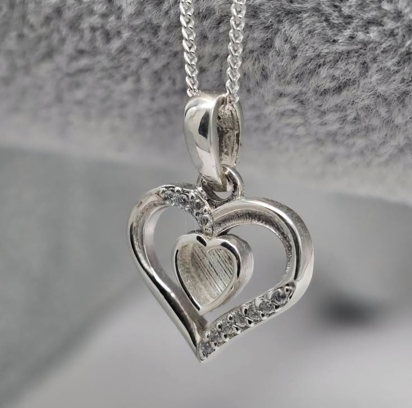 Crystal Centre Heart Necklace