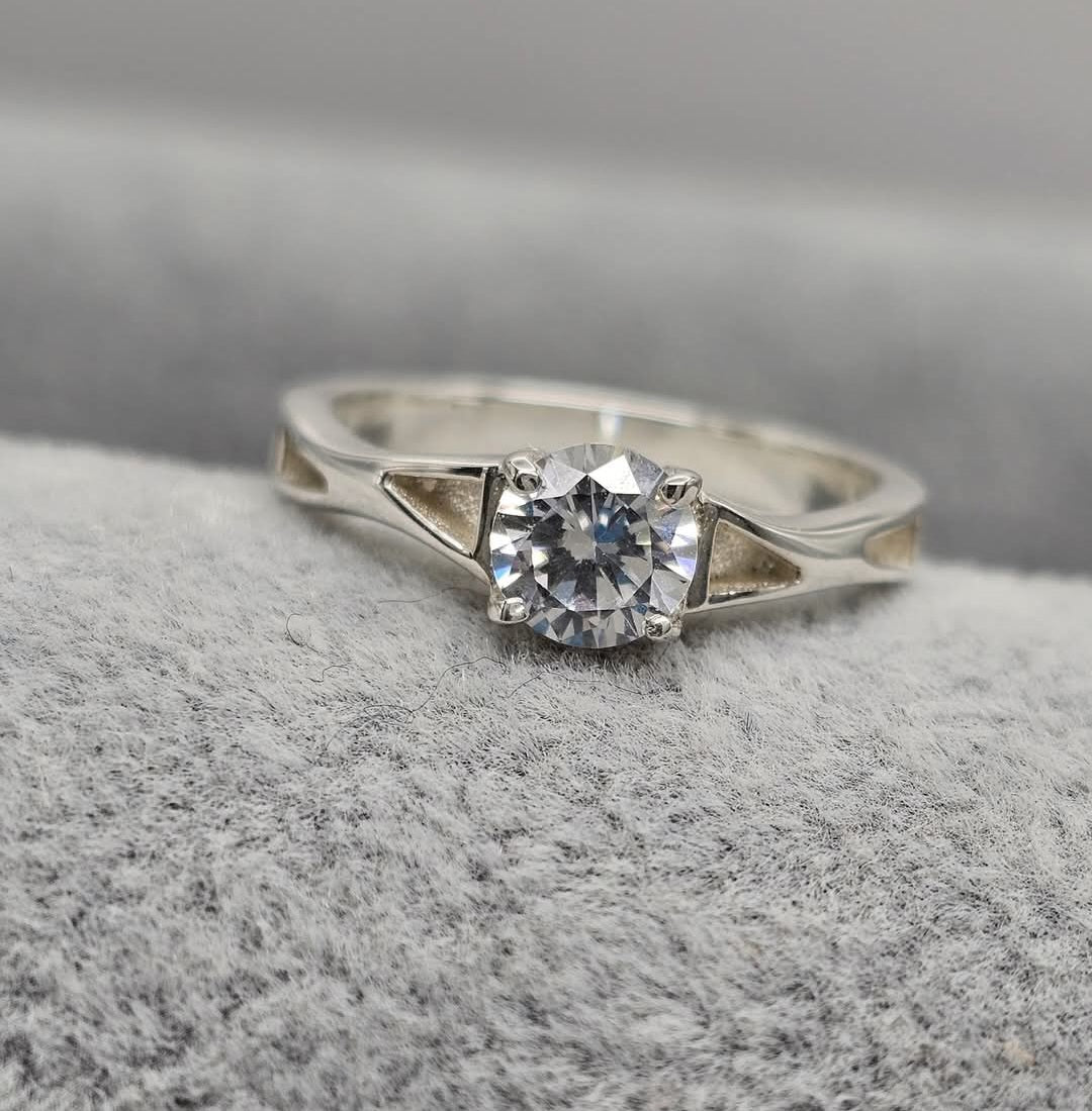 Keepsake Channel Solitaire Ring