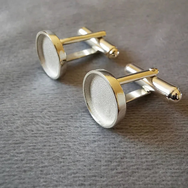 round memorial cufflinks