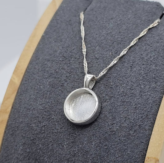 silver keepsake necklace