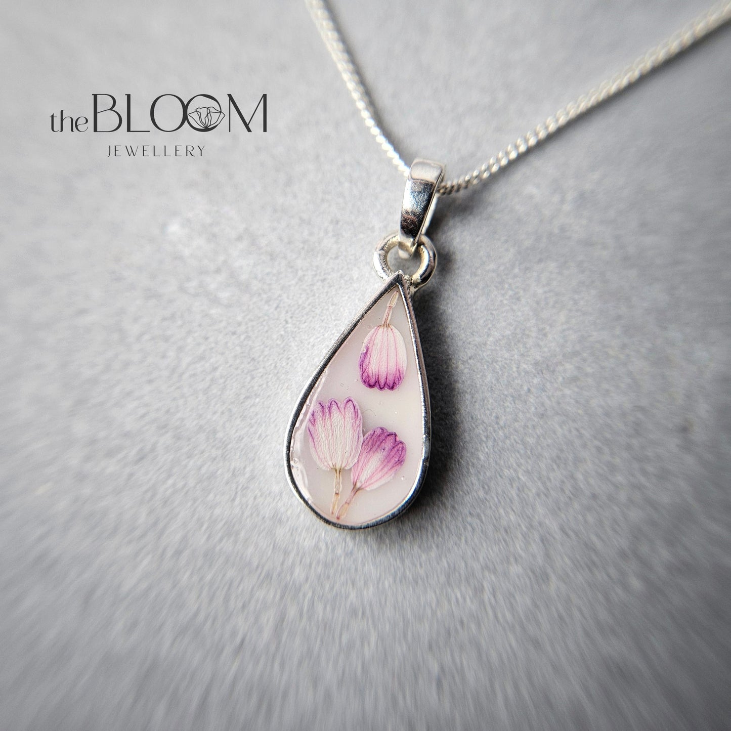 teardrop necklace with breastmilk