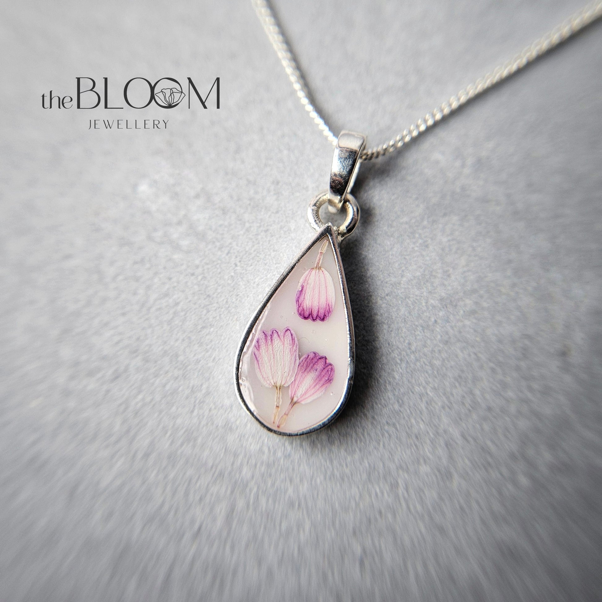 teardrop necklace with breastmilk