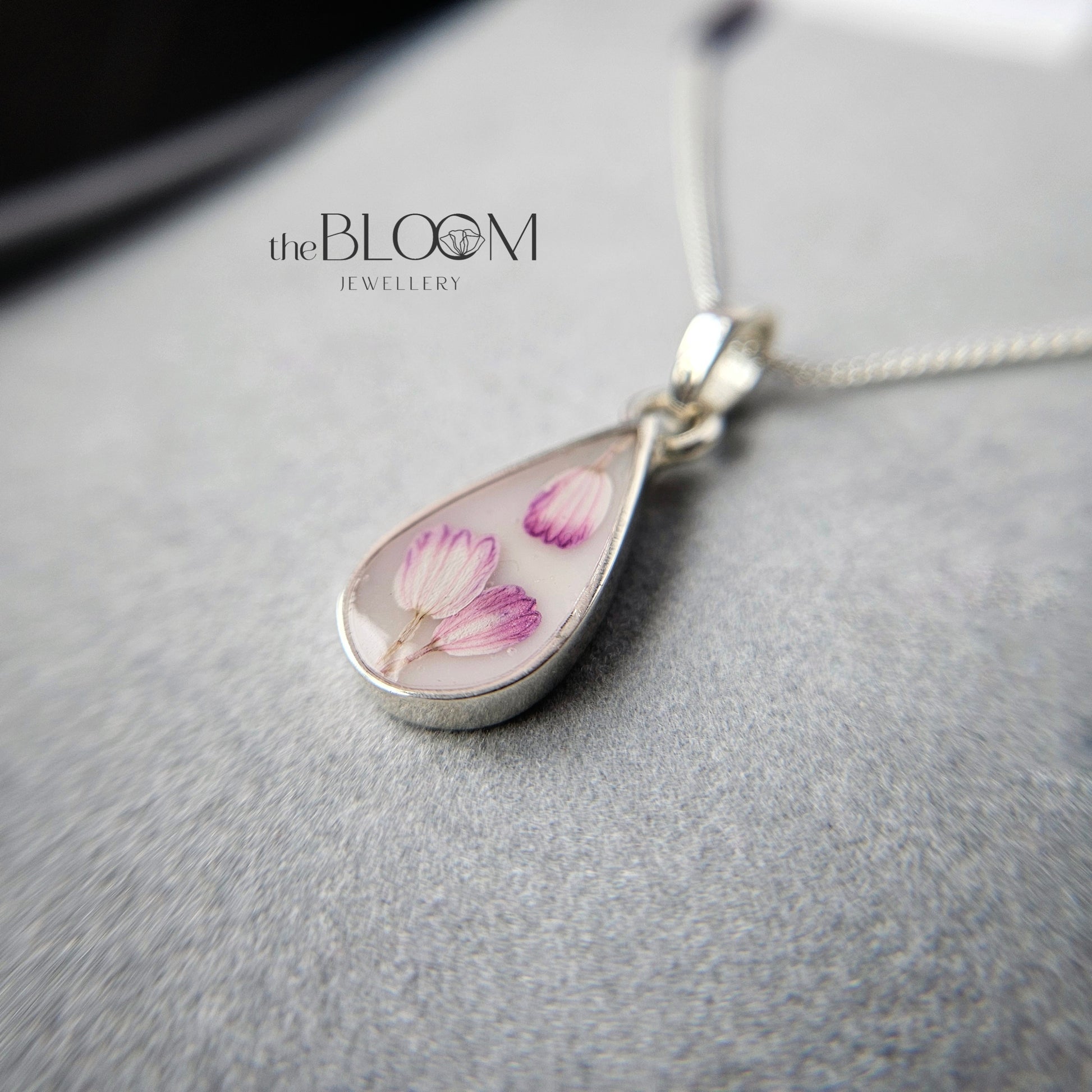 teardrop necklace with breastmilk