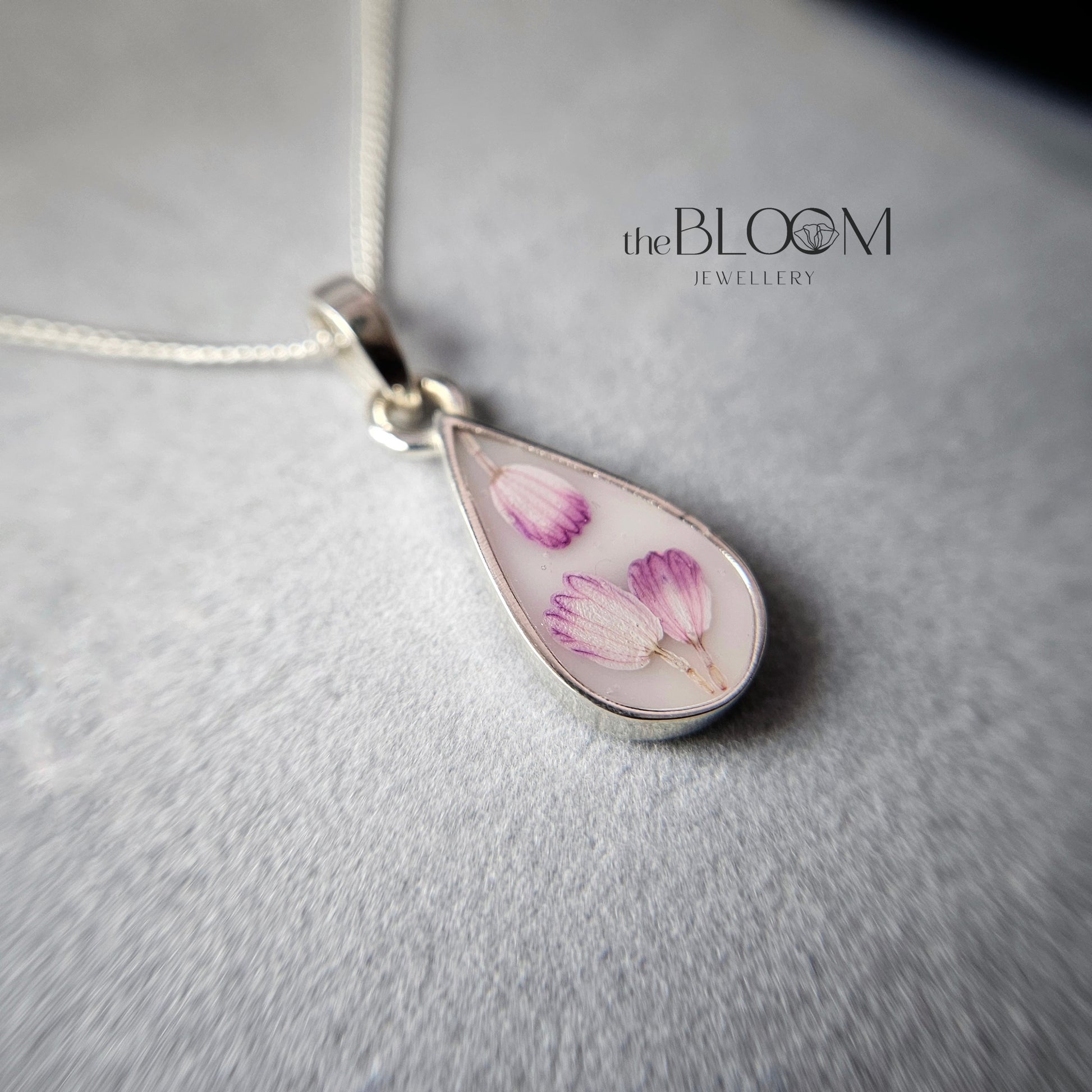 teardrop necklace with breastmilk