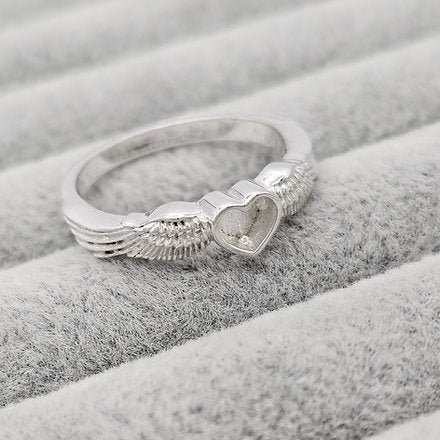 angel wing ring for ashes