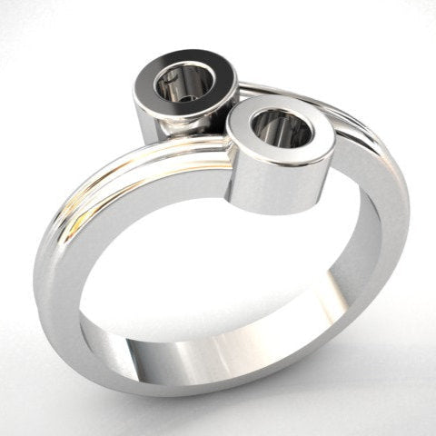 elegant ring with ashes