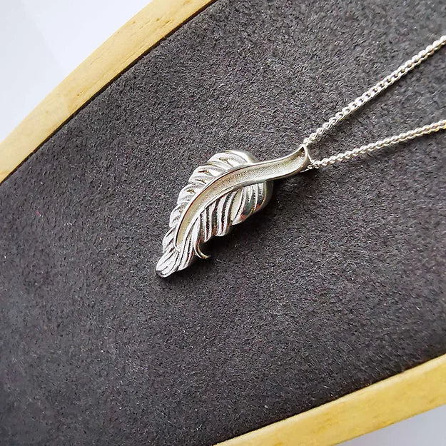 feather ashes pendant 