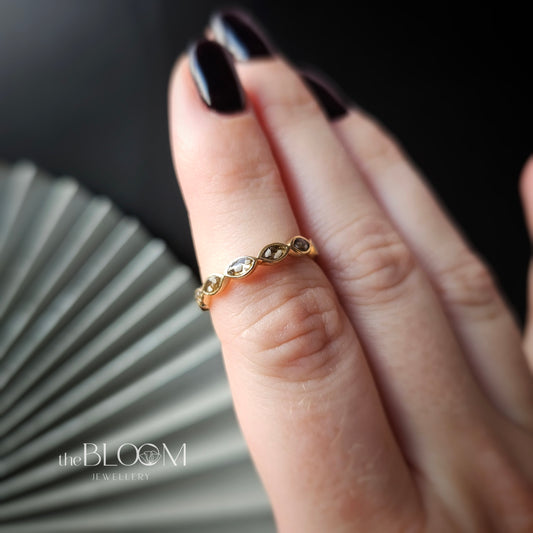 gold memorial ring for ashes