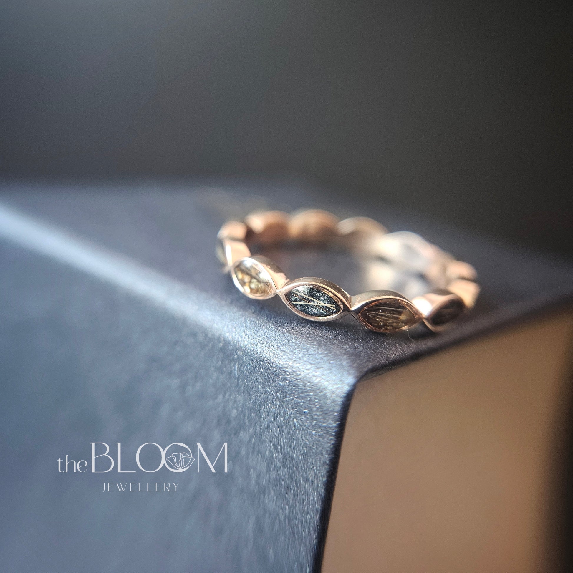 rose gold memorial ring