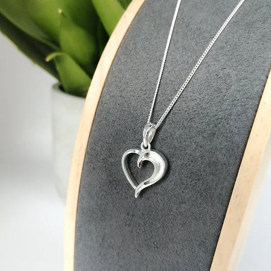 heart necklace for ashes 