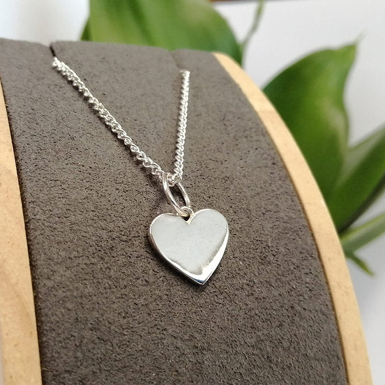 heart necklace with initials