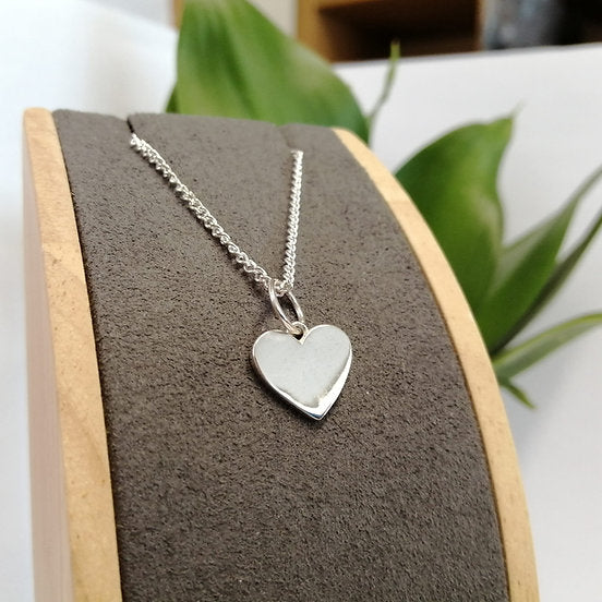 heart necklace with initials