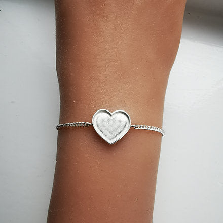heart shape bracelet for ashes
