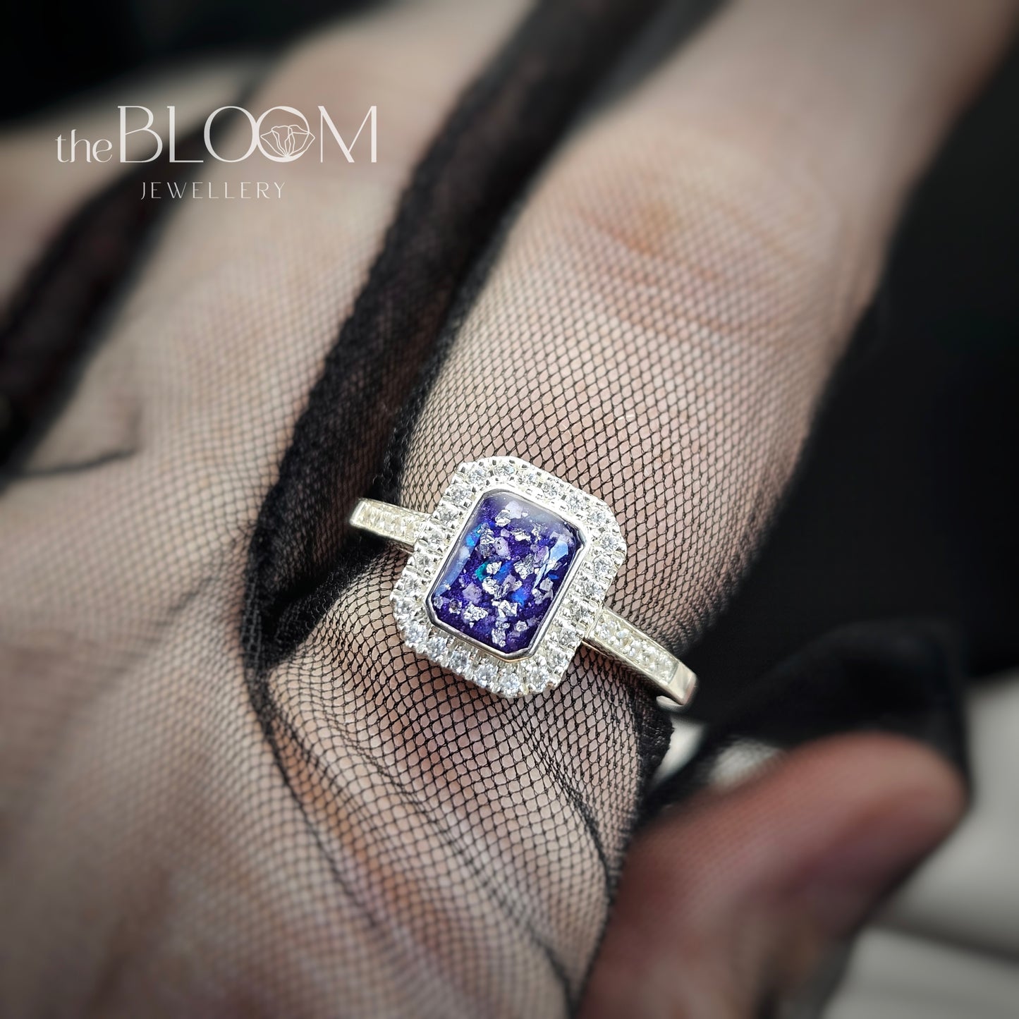 keepsake ring on a finger