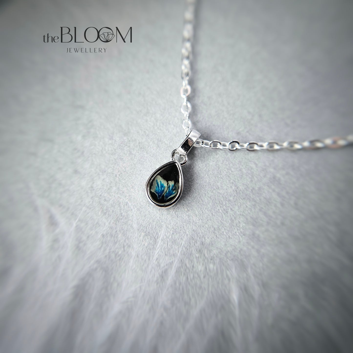 memorial droplet necklace