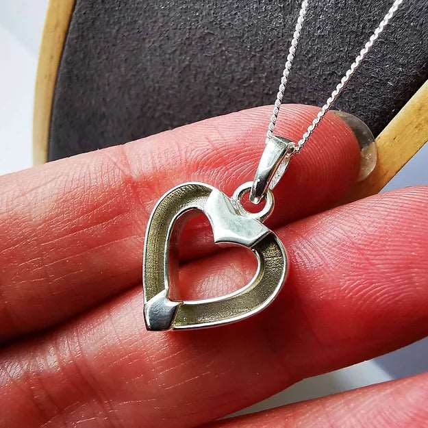 memorial necklace heart