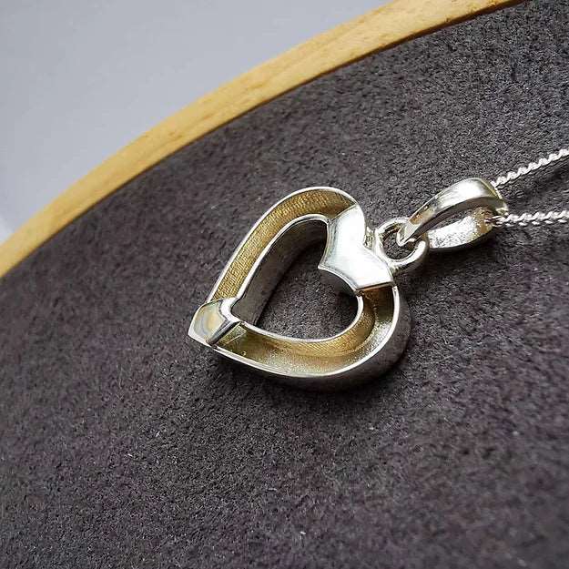 memorial necklace heart