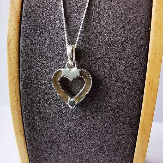 memorial necklace heart