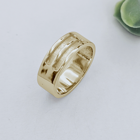 men's memorial ashes ring band