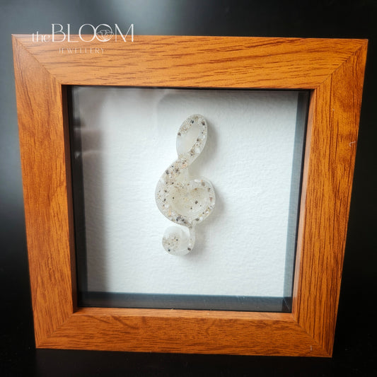 picture frame with memorial ashes