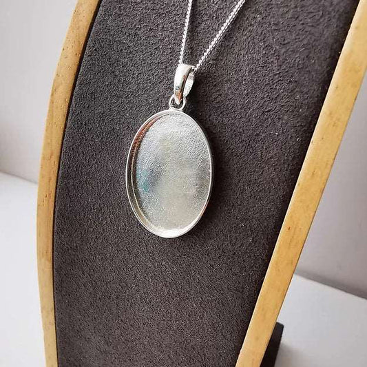 oval memorial necklace