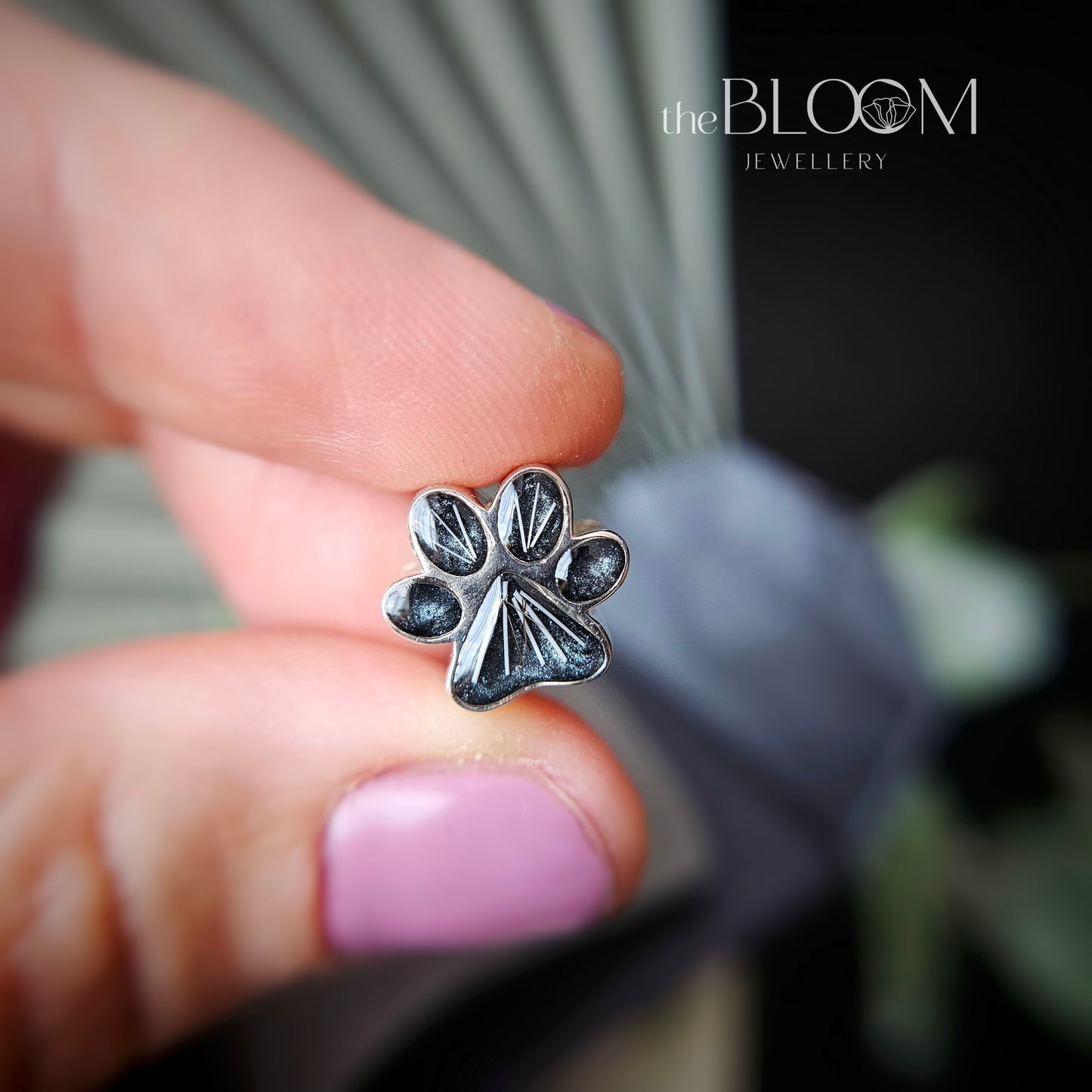 paw print bracelet charm