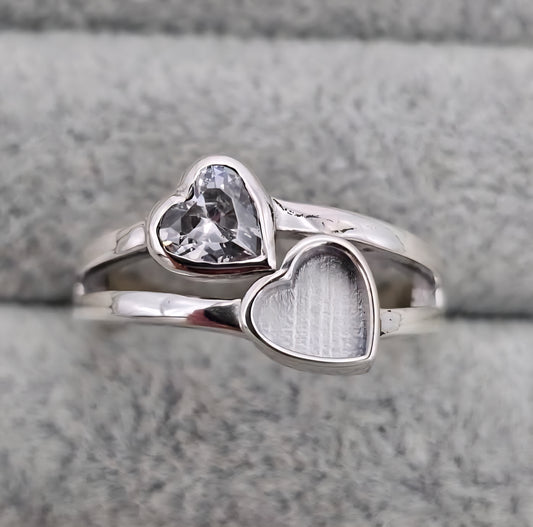 Twin Heart Ring